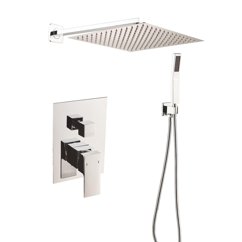 Sanitary Ware Rainfall in Wall Mounted Bathroom Concealed Shower Mixer Set
