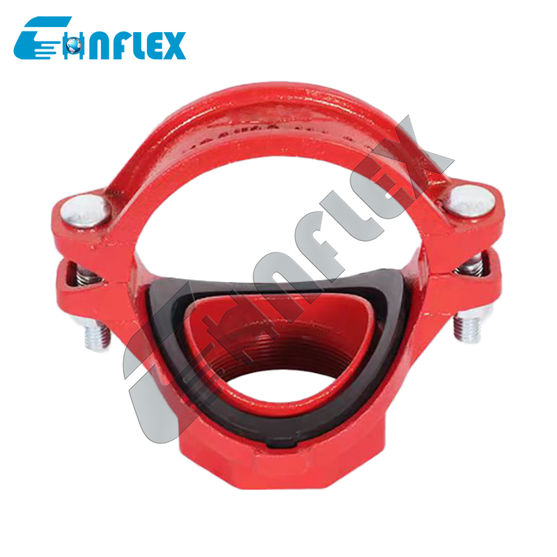 Mech Tee Grooved Outlet Ductile Iron Grooved Mechanical Tee Grooved End