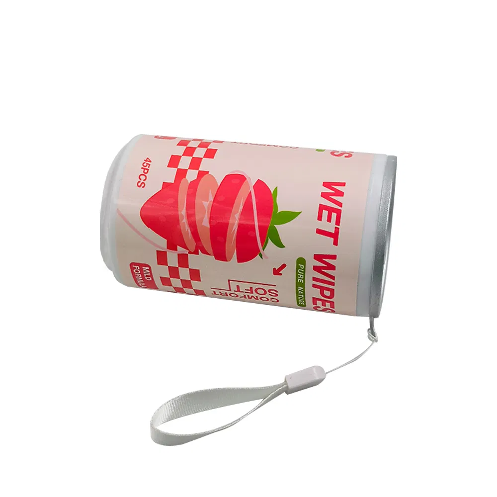 45PCS Mini Wet Wipe Pail with Keychain for Daily Carry Just Right Clean Anywhere