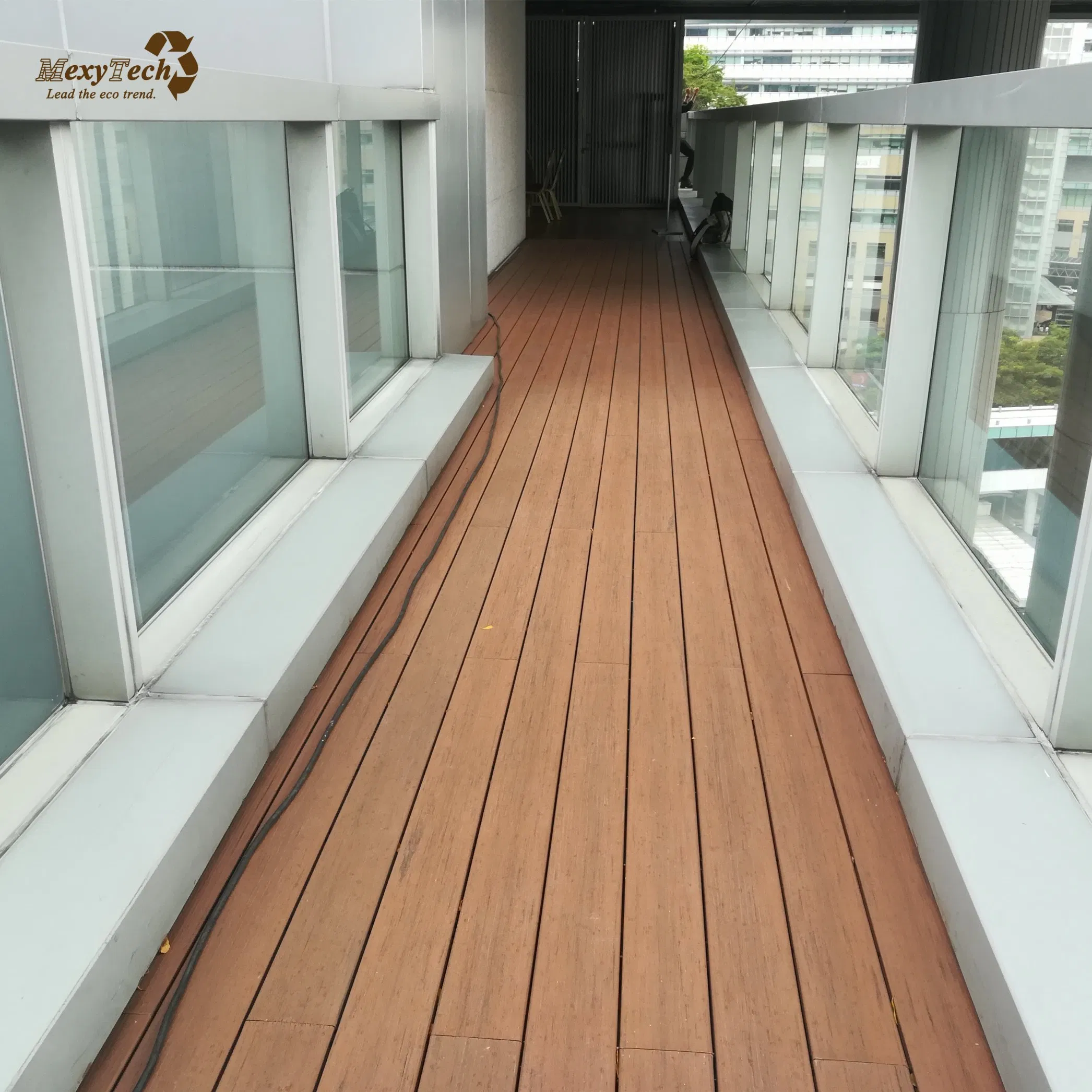 WPC Decorative Wood Plastic Composite Decking for Balcony and Garden Eco-Friendly