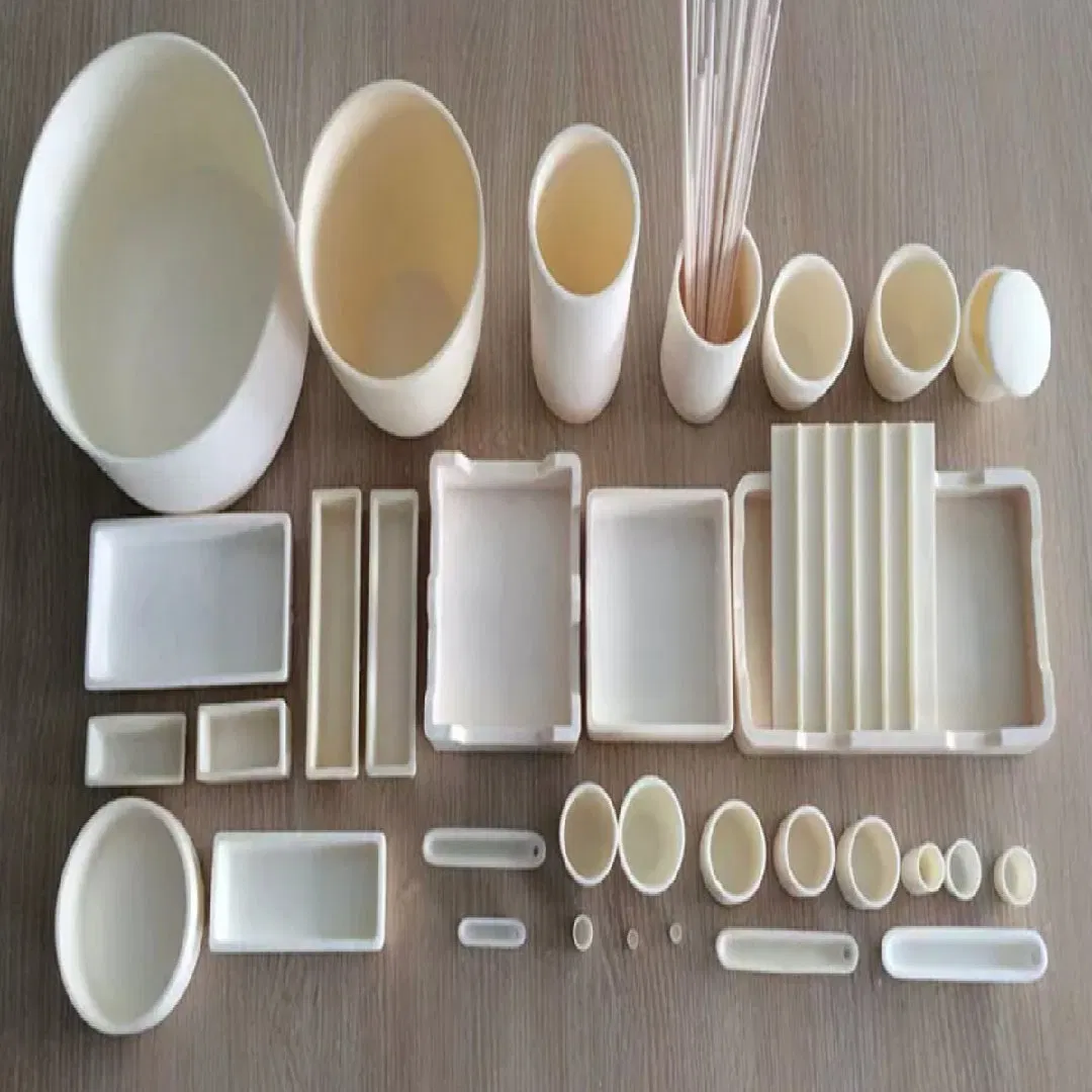 3mm 5mm 6mm 7mm 8mm White Pink 99 Al2O3 High Alumina Ceramic Rod / Solid Tube