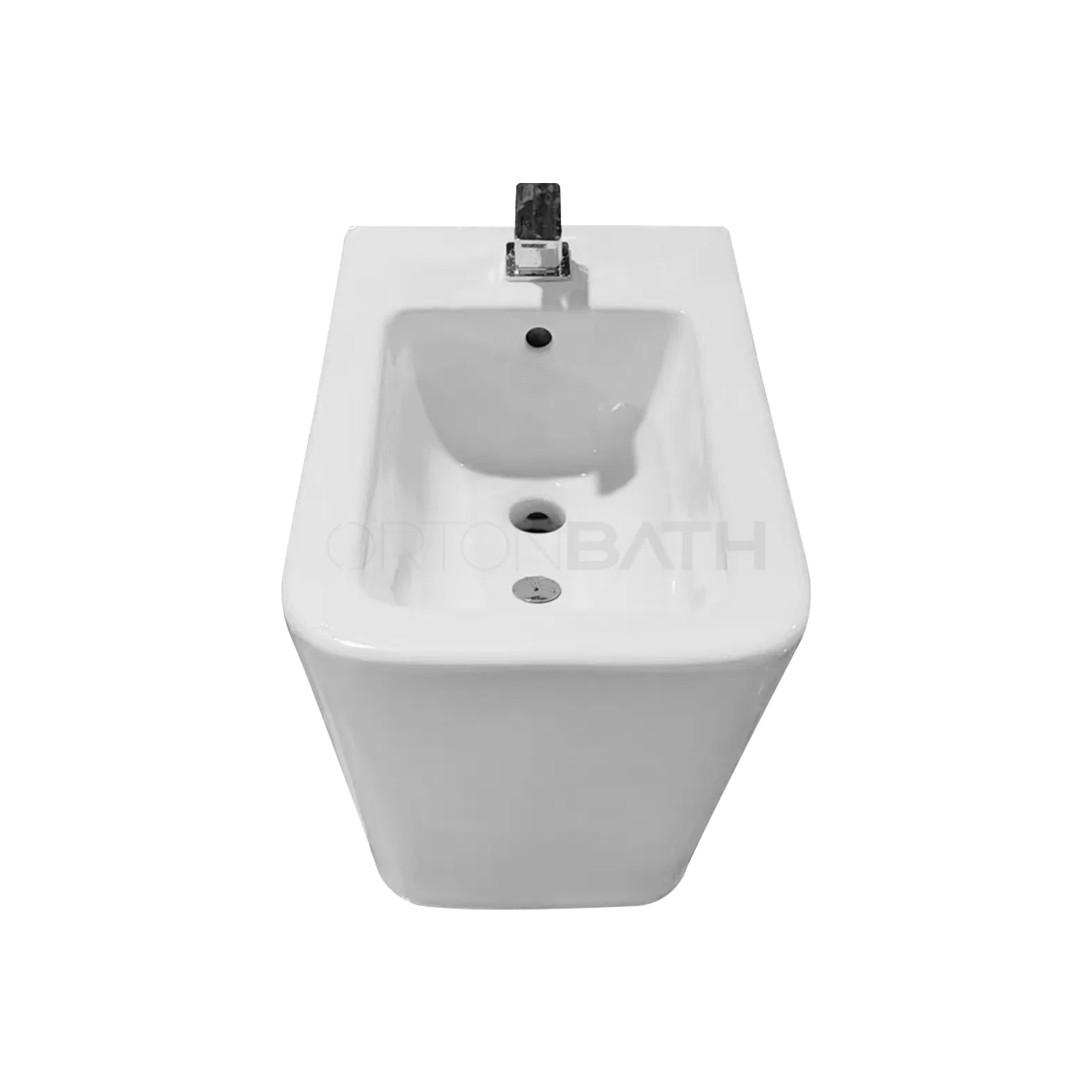 Ortonbath Single Tap Hole Floor Mounted Toilet Bidet Freestanding Bidet One Piece Ceramic Wc Toilet Bidet Special Care Bidet for Argentina Lady