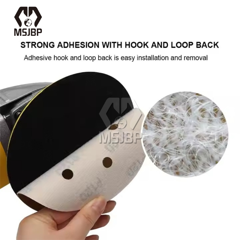 Msjbp Abrasive Factory Yellow 5-in 15-Hole Sanding Disc for Grinding Polishing