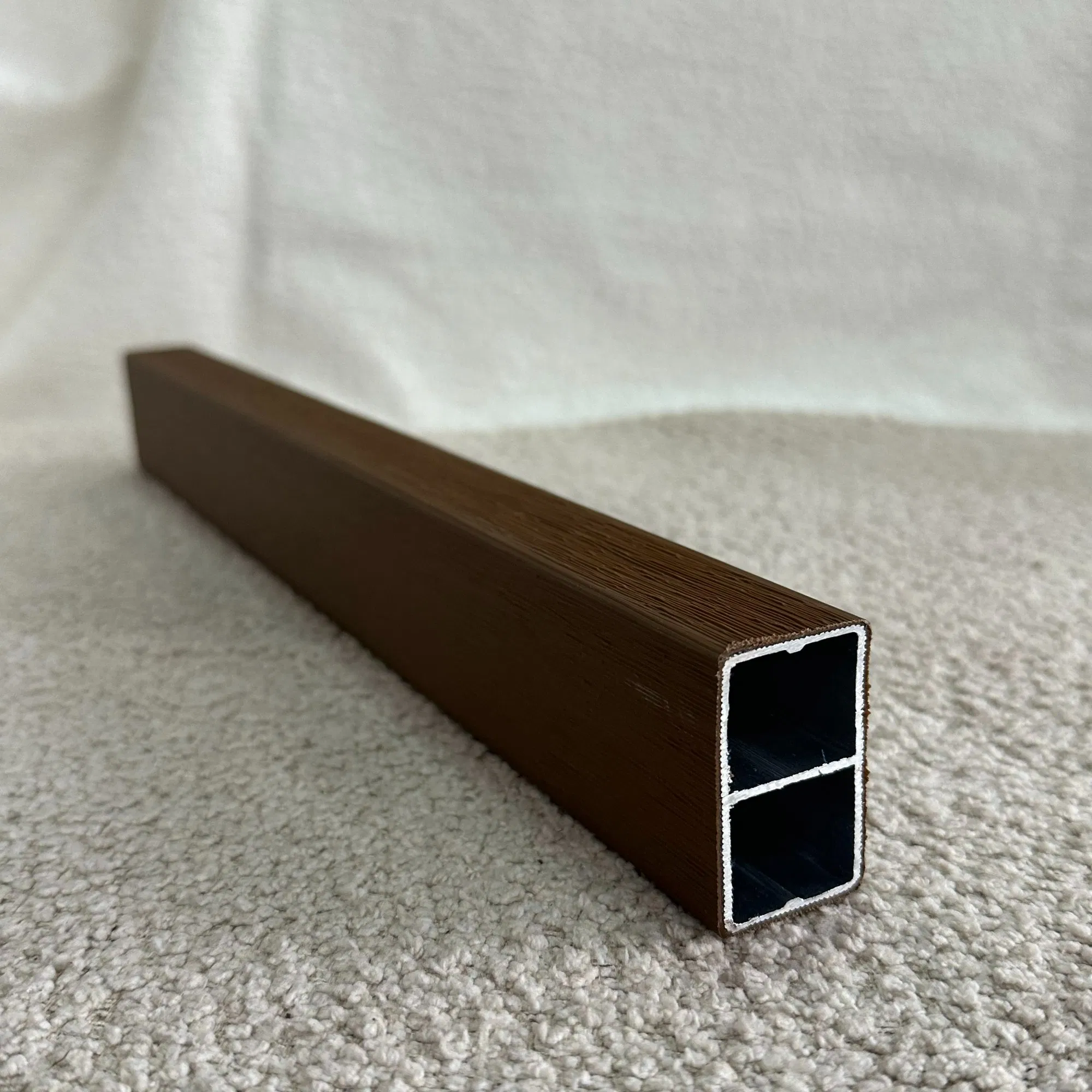 Customizable WPC Louver System 50mm by 30mm Made-to-Order Length Color Matching Service