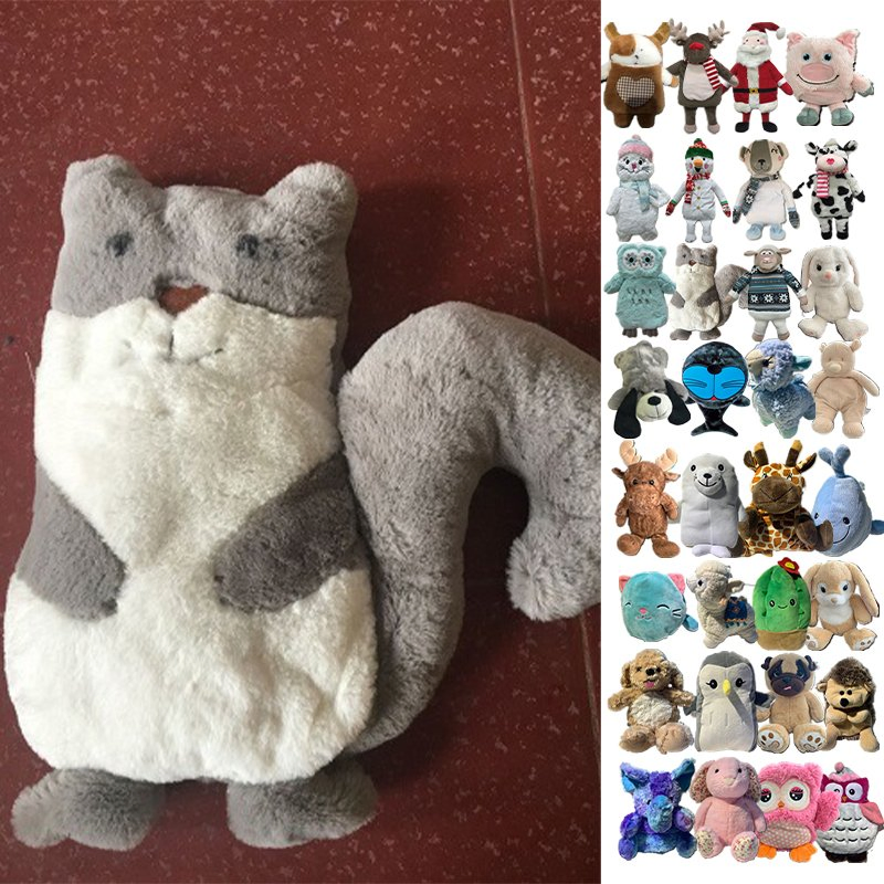 Instant Animal Shaped Heat Packs Microwavable Plush Toy