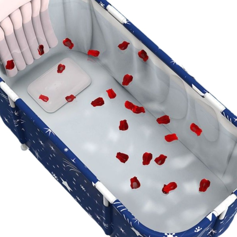 Portable Foldable Thick Material SPA Bathing Bucket Large Capacity Waterproof Bath Tub