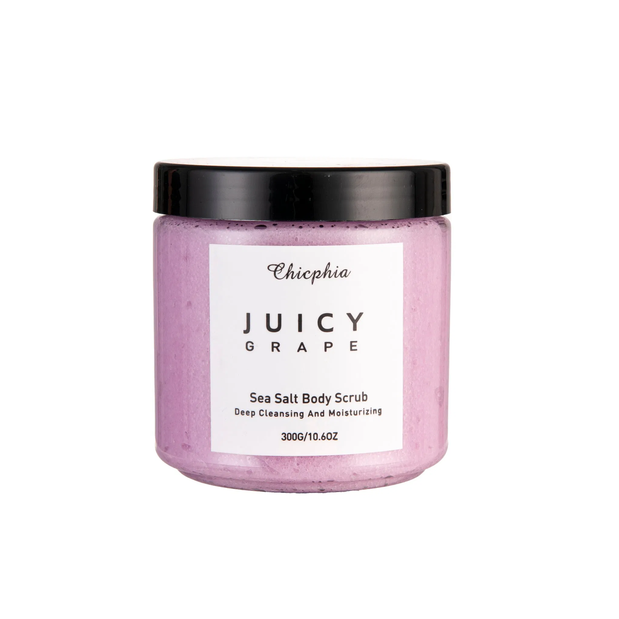 OEM Private Brand 300g Sea Salt Body Scrub Peach Blossom