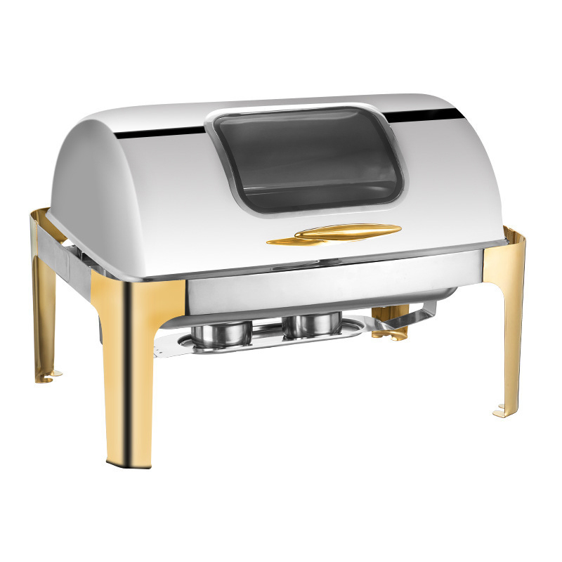 Hotel Available Oblong Stainless Steel Food Display Buffet Chafing Dish