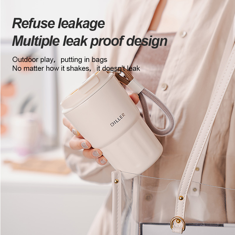 304 Stainless Steel, PP, Silicone Black, Purple, Blue, White, Pink, Rose Red Water Bottles Mug