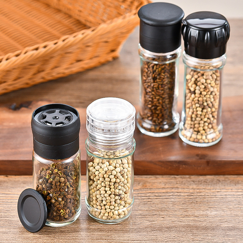 Factory Supply Ceramic and Plastic Core Salt and Pepper Mill Kitchen Seasoning Bottle Grinder