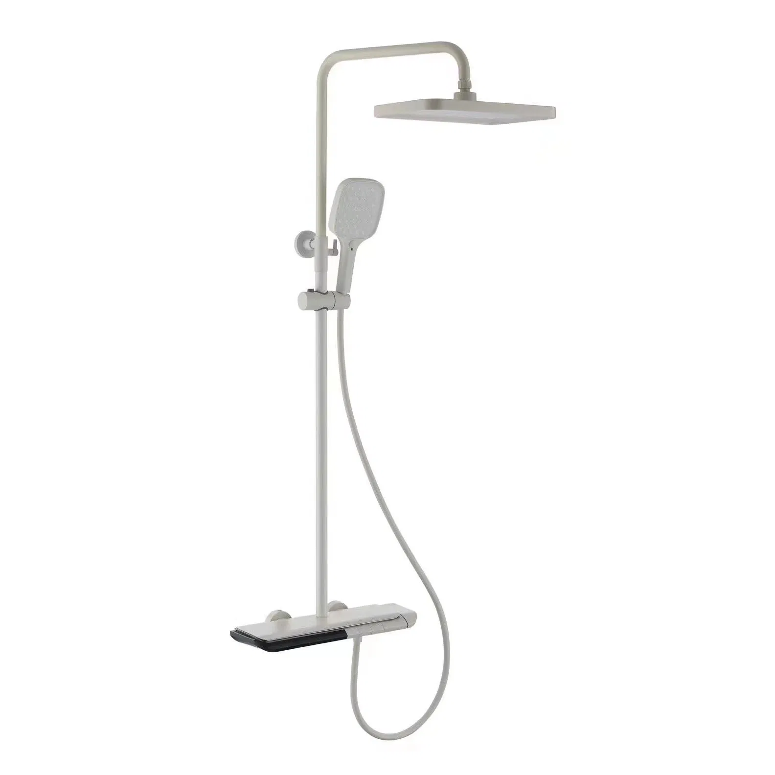 Electroplate Good Quality Wall-Mounted Display Faucet Shower Bathroom Brass Adjust Shower Set