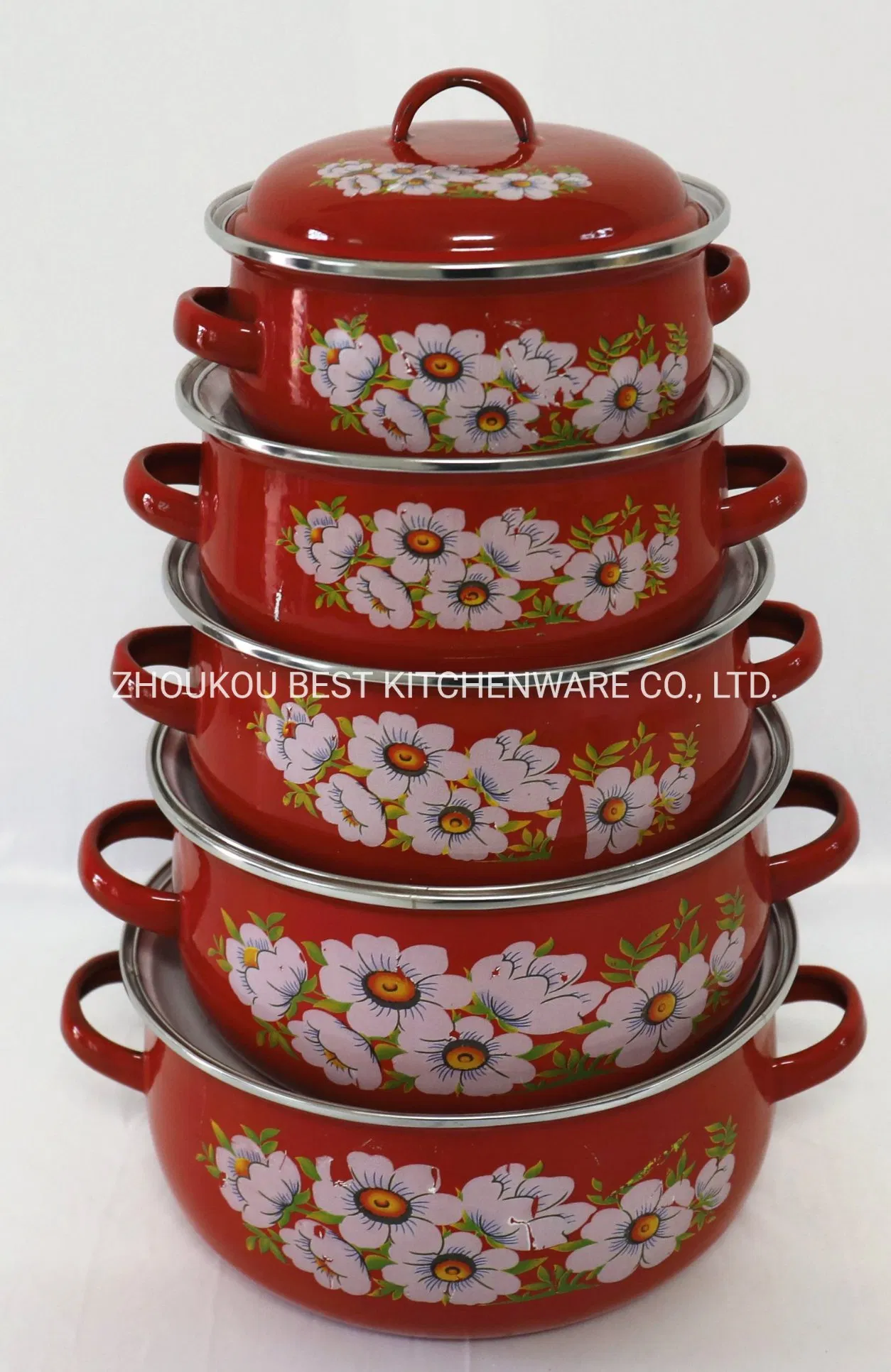 Customized Enamel Casserole Set with Decal