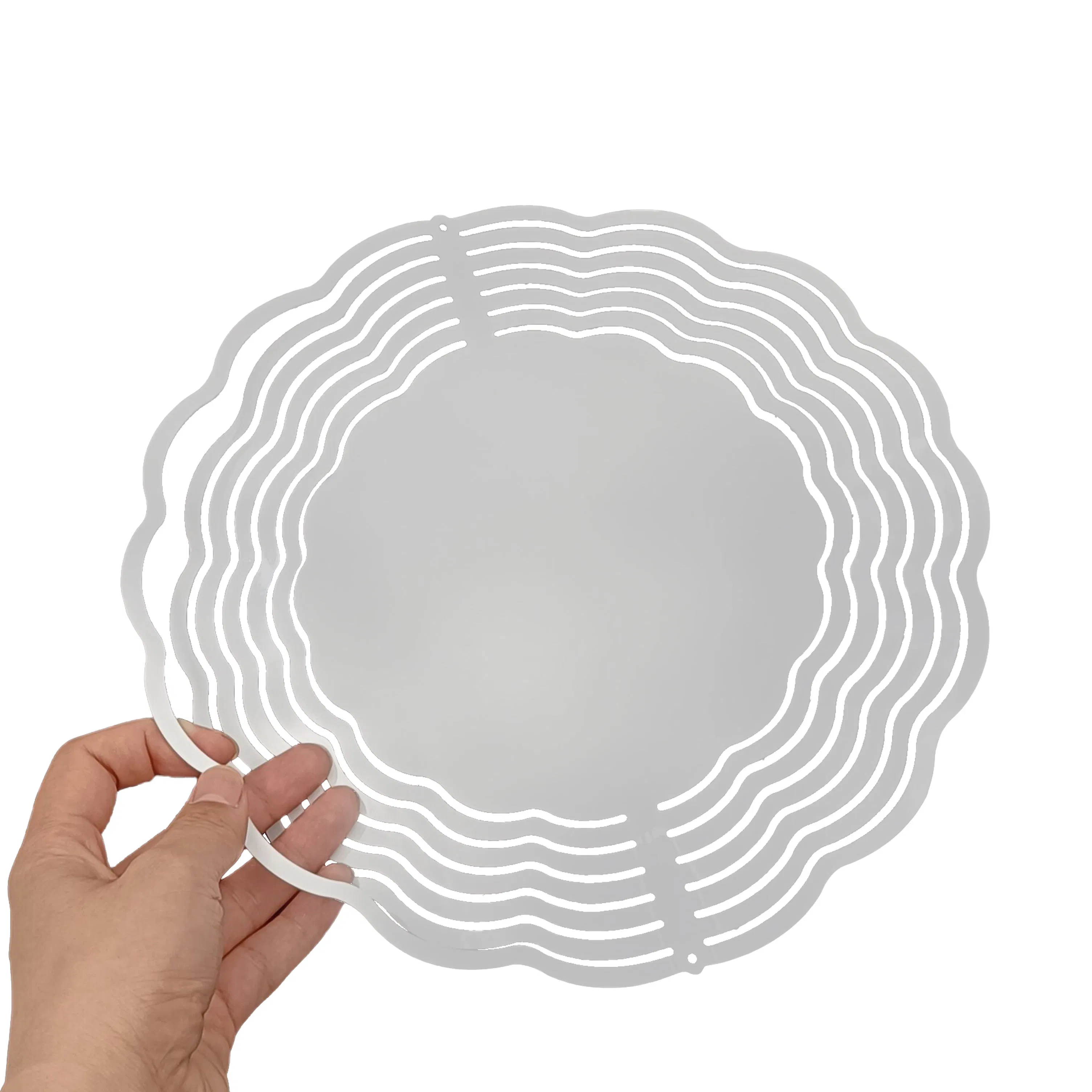 Double Sided Circle 10 Inch Sublimation Aluminum Wind Spinner
