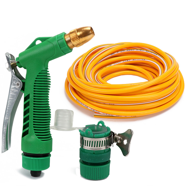 Metallic Copper Head Green Heaad Green Water Spray with Hose