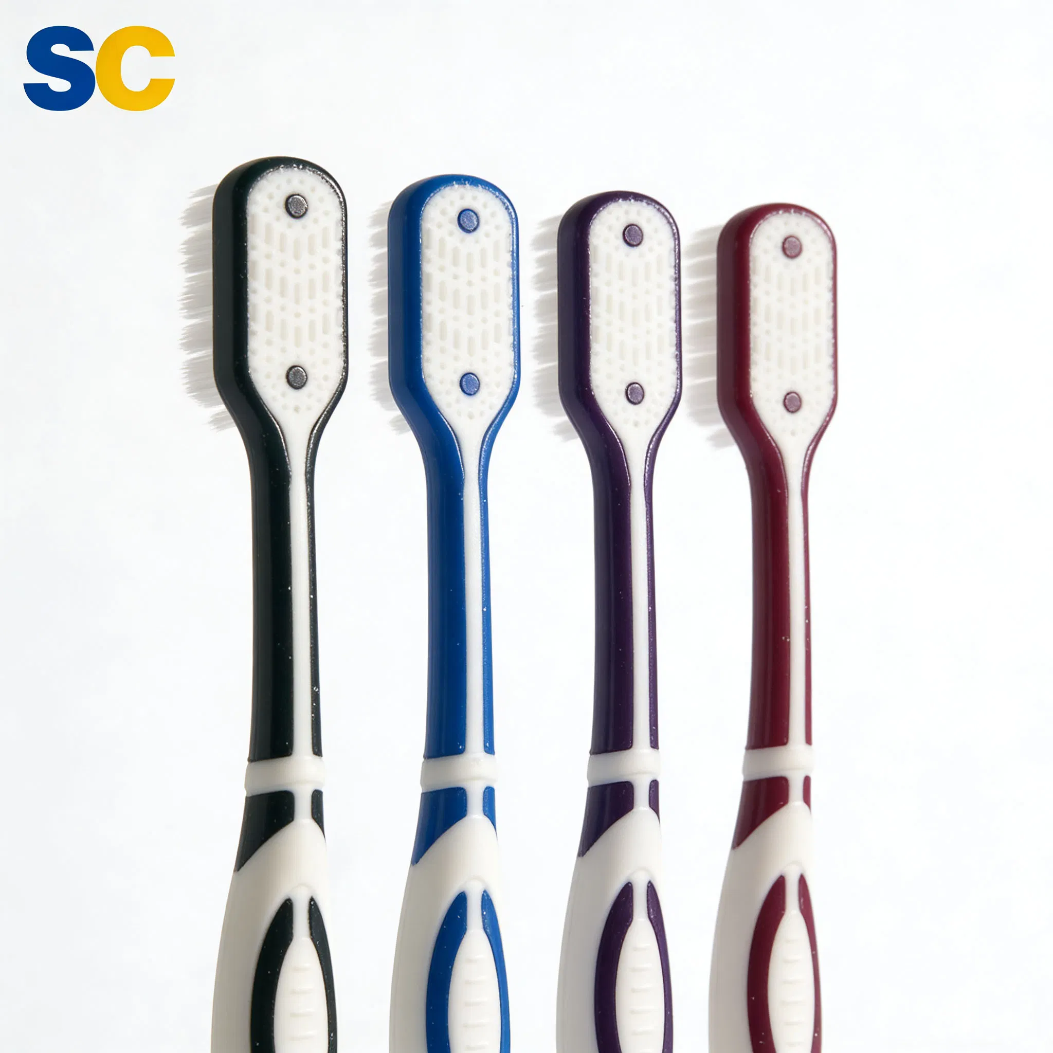 Beautiful Plastic Manual with Personalized Logo Color Contrast Design OEM Toothbrush