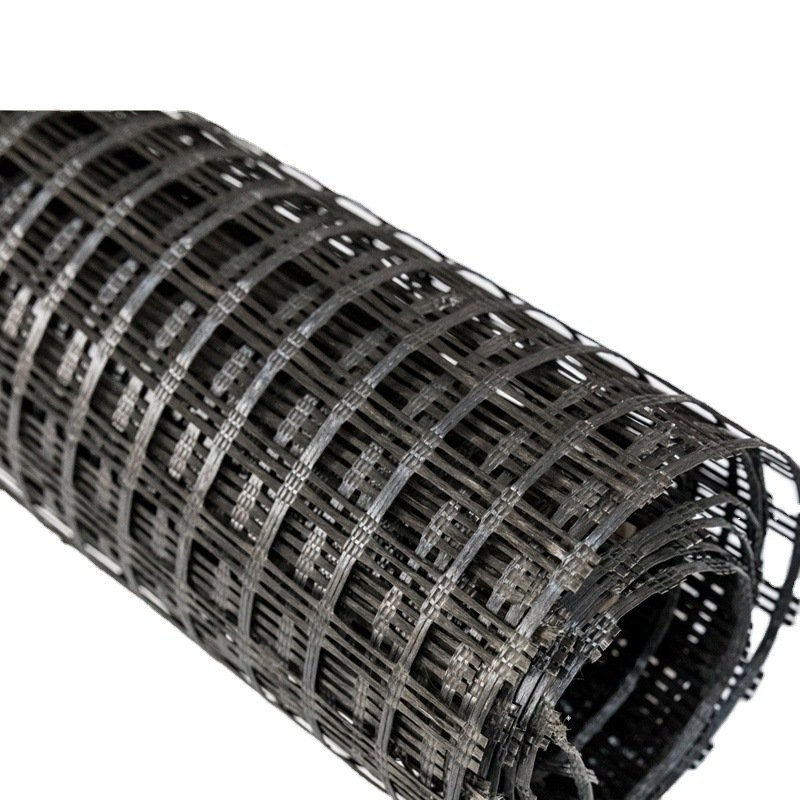 Warp Knitted Fiberglass Geogrid Composite Nonwoven Geotextile for Concrete Road Surface