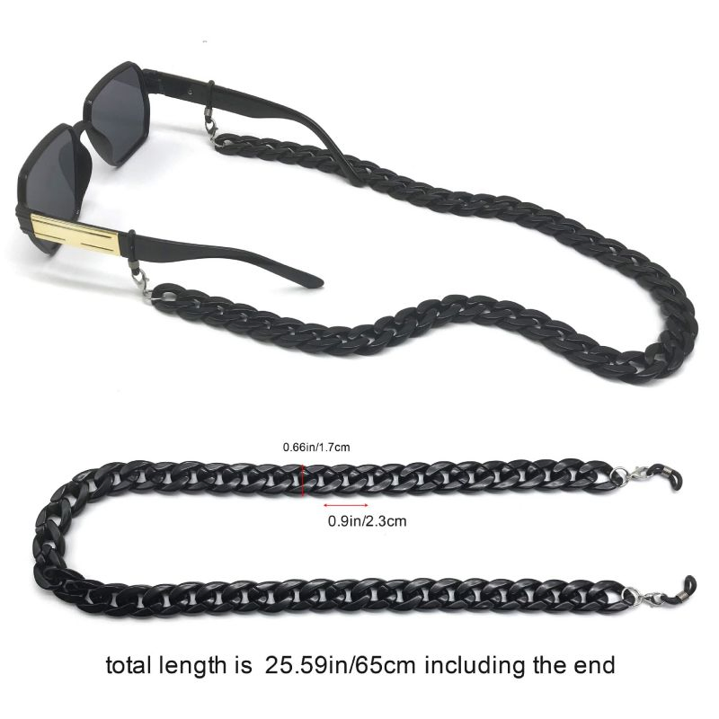 Acrylic Glasses Chain Sunglasses Holder Necklace Eyewear Retainer for Women Men