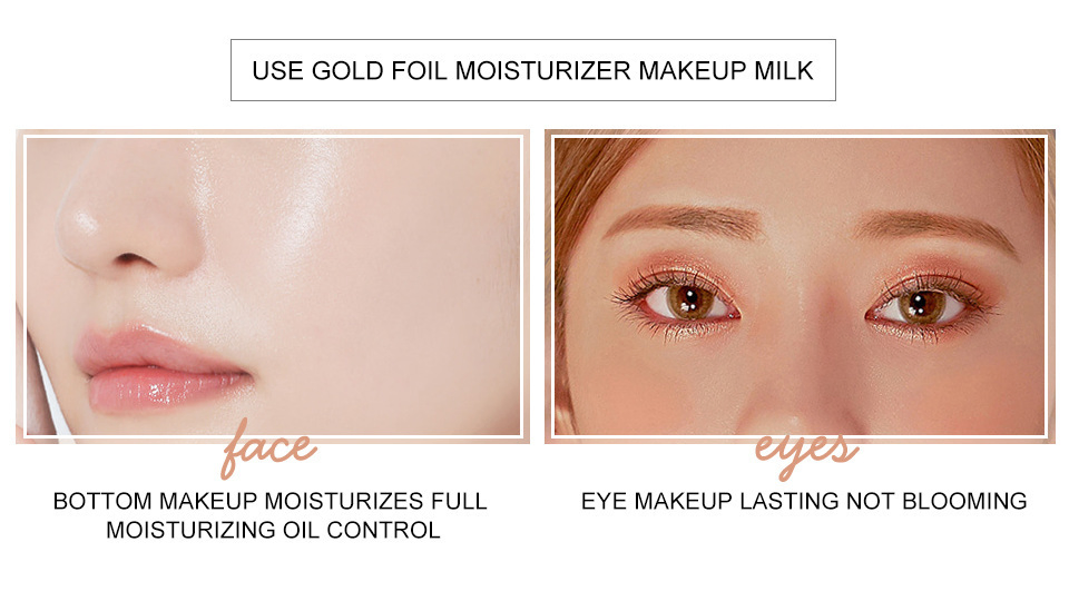 OEM Moisturizing 24K Gold Foil Makeup Essence Base Makeup Concealer Makeup Primer