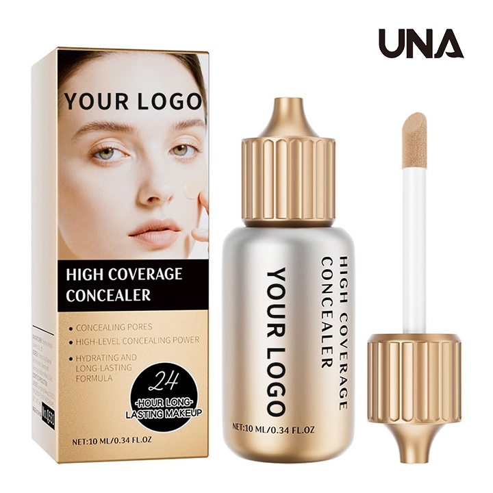 2025 Custom Private Label Full High Coverage Natural Organic Vegan Waterproof Hydrating Luxury 24h Long Lasting Liquid Concealer
