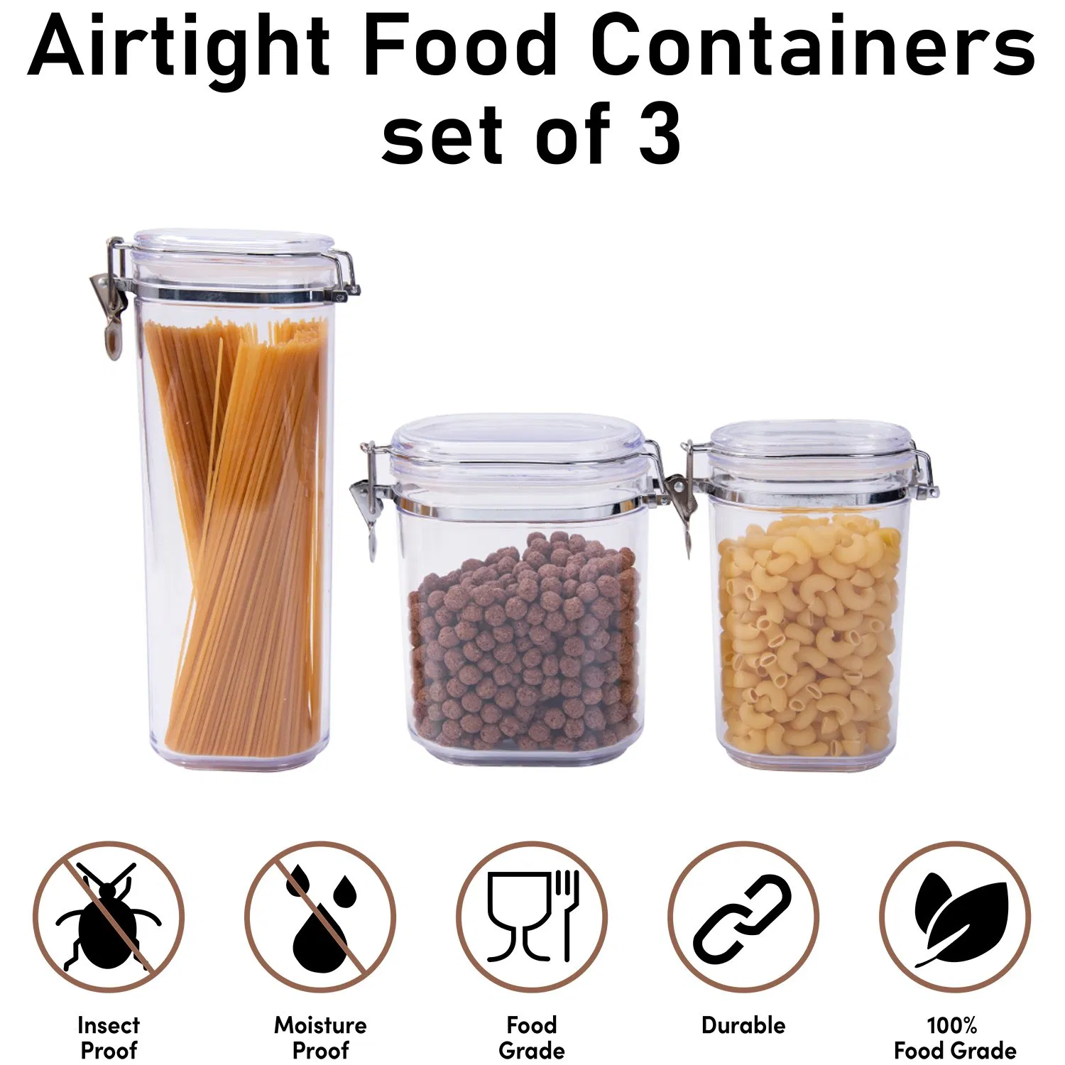 Wholesale Sealed Storage Glass Canister Airtight Storage Jar with Bamboo Lid Kitchen Pantry Container
