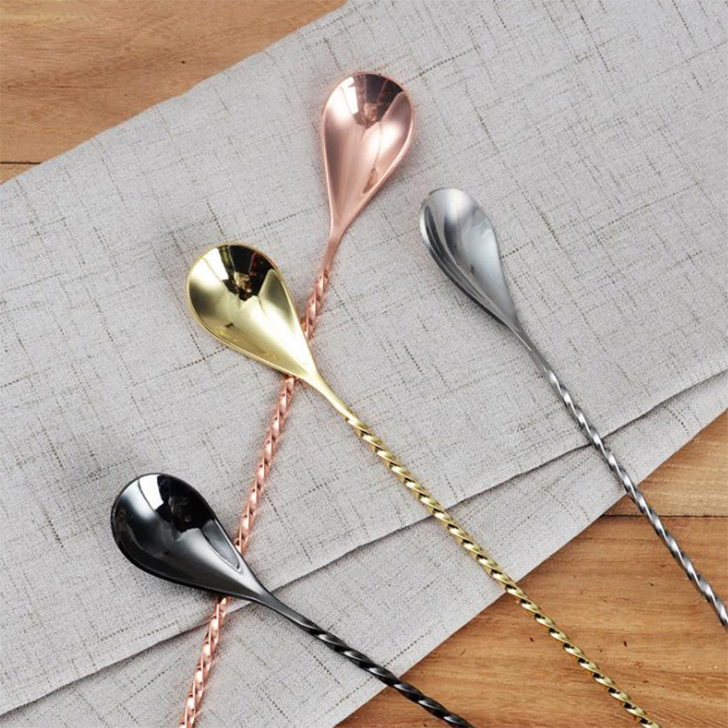 Royal Twisted Threaded Rod Stir Spoon Bar Cocktail Mix Spoon Stirring Spoon