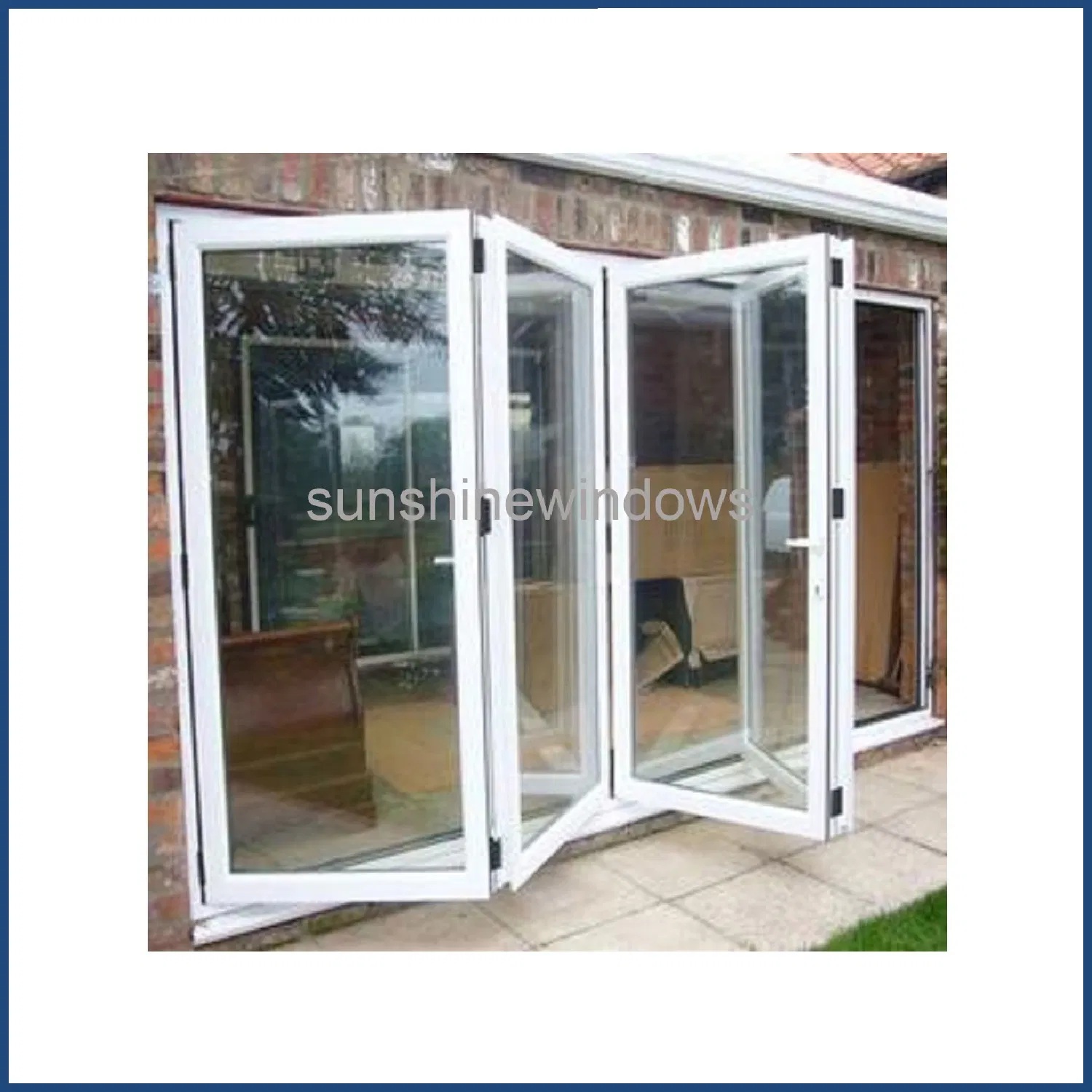 Plastic Profile Folding Door with Top Quality