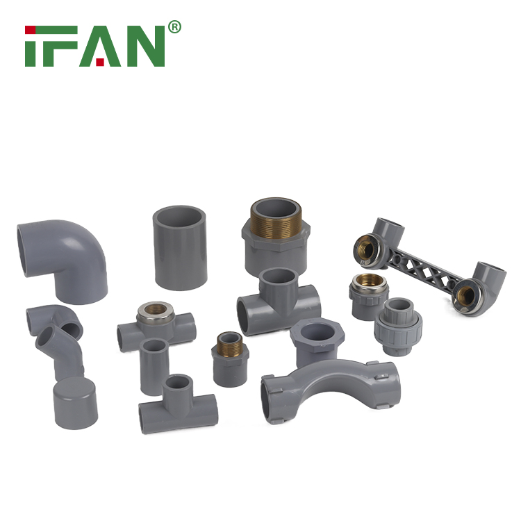 Ifan OEM ODM 1/2"-4" Grey Equal Coupling Pn16 CPVC Sch80 Fitting