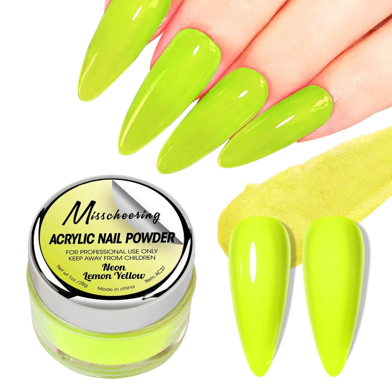 Cross-Border Nail Art Acrylic Crystal Powder Acrylic Extended Carving Infiltration Nail Powder 30g Bottle Wholesale