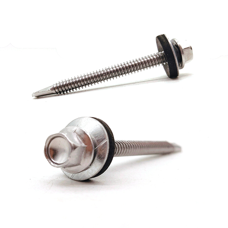 Stainless Steel SS304 SS316 Ss410 DIN 7504 Hex Flange Head Roofing Screw Bi-Metal Screw Self Drilling Screw