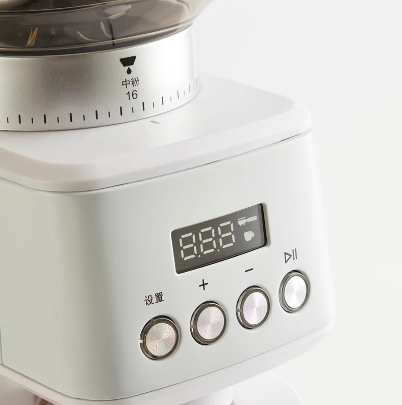 Compact Household Coffee Bean Grinder with Steel Core Cone Wheel