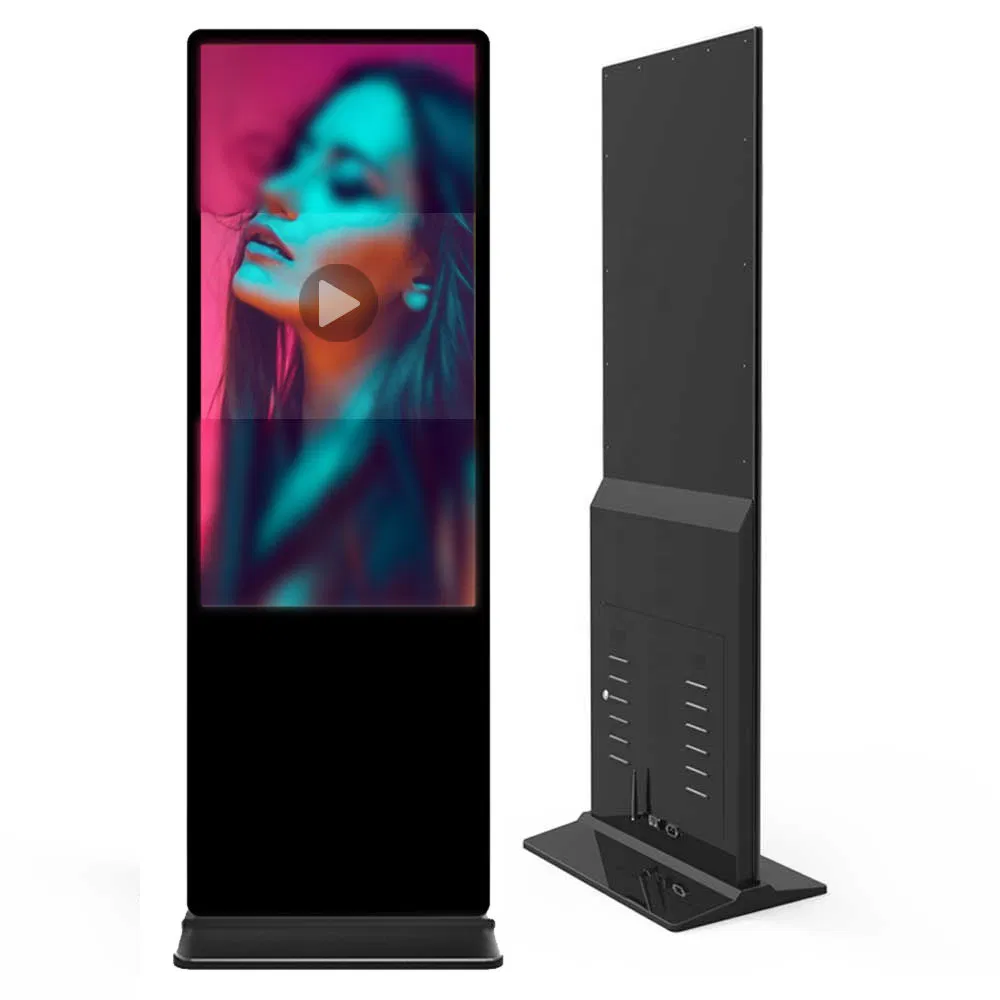 Vertical 32 Inch Digital Signage Player Screen Floor LCD Stand Touch 4K Advertising Display Kiosk