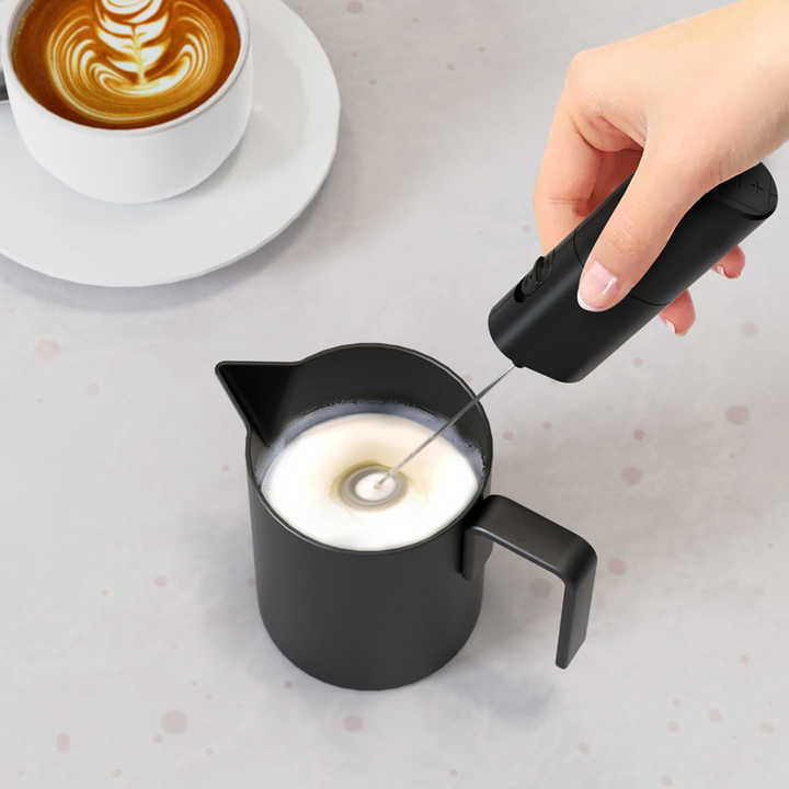 Wholesales Electric Milk Frother Coffee Blender Drinks Mini Mixer Stainless Steel Whisk