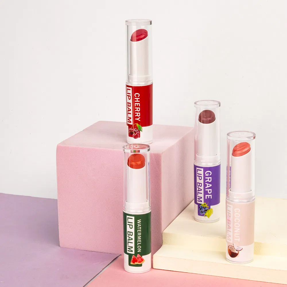 Hot Selling Pure Natural Color Changing Watermelon Honey Coconut Moisturizing Fruit Lip Balm