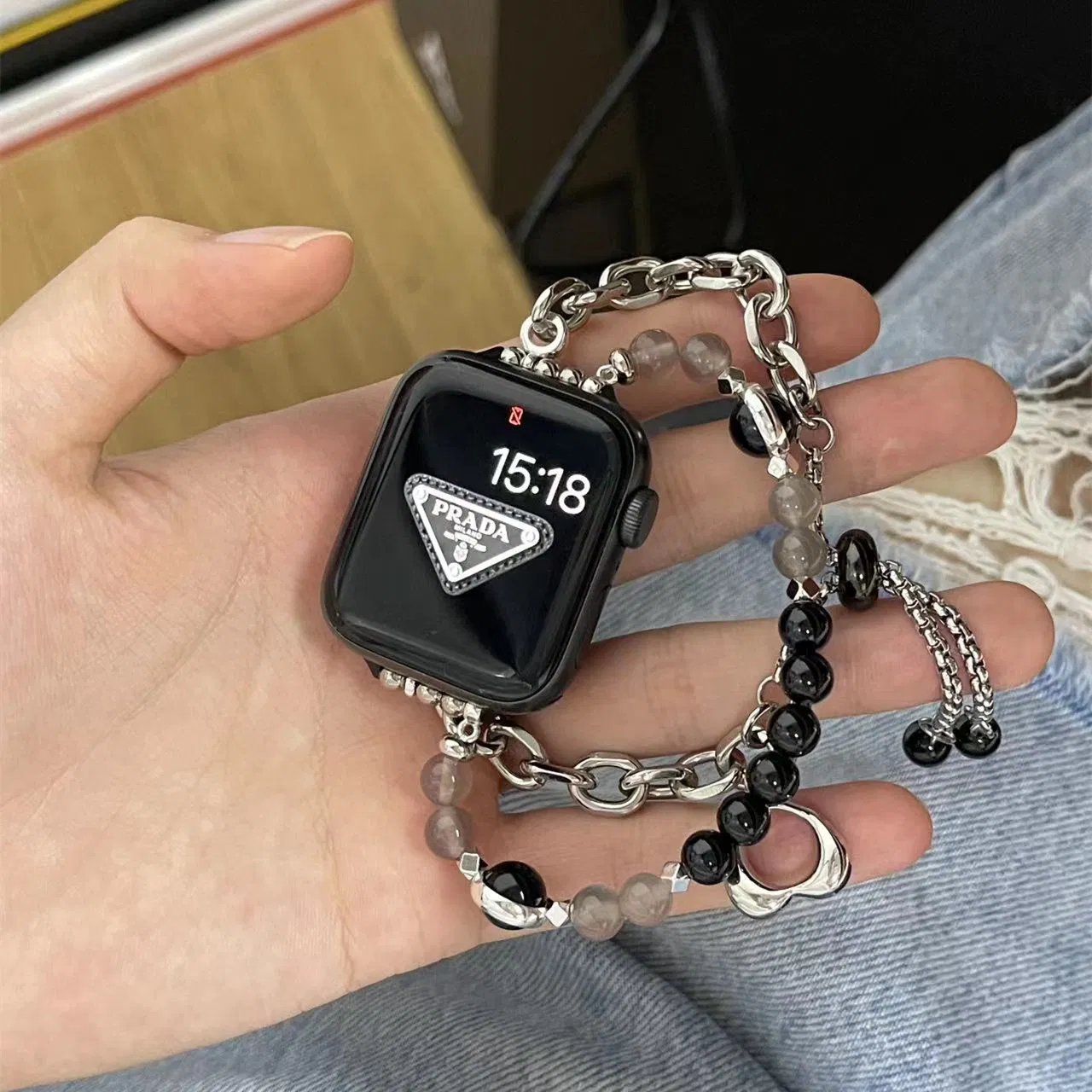 Mermaid Love Pearl Retractable Chain I Watches 9 Generation Se Watch Strap