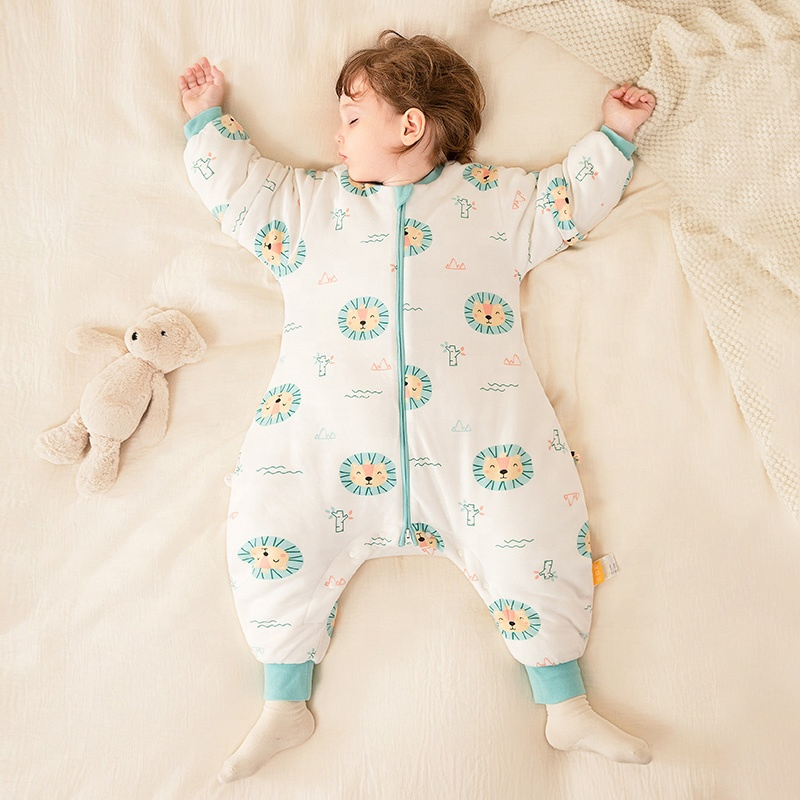 New Arrival Organic Cotton Baby Sleepsuit Constant Temperature Detachable Sleeves High Quality Baby Sleeping Bag