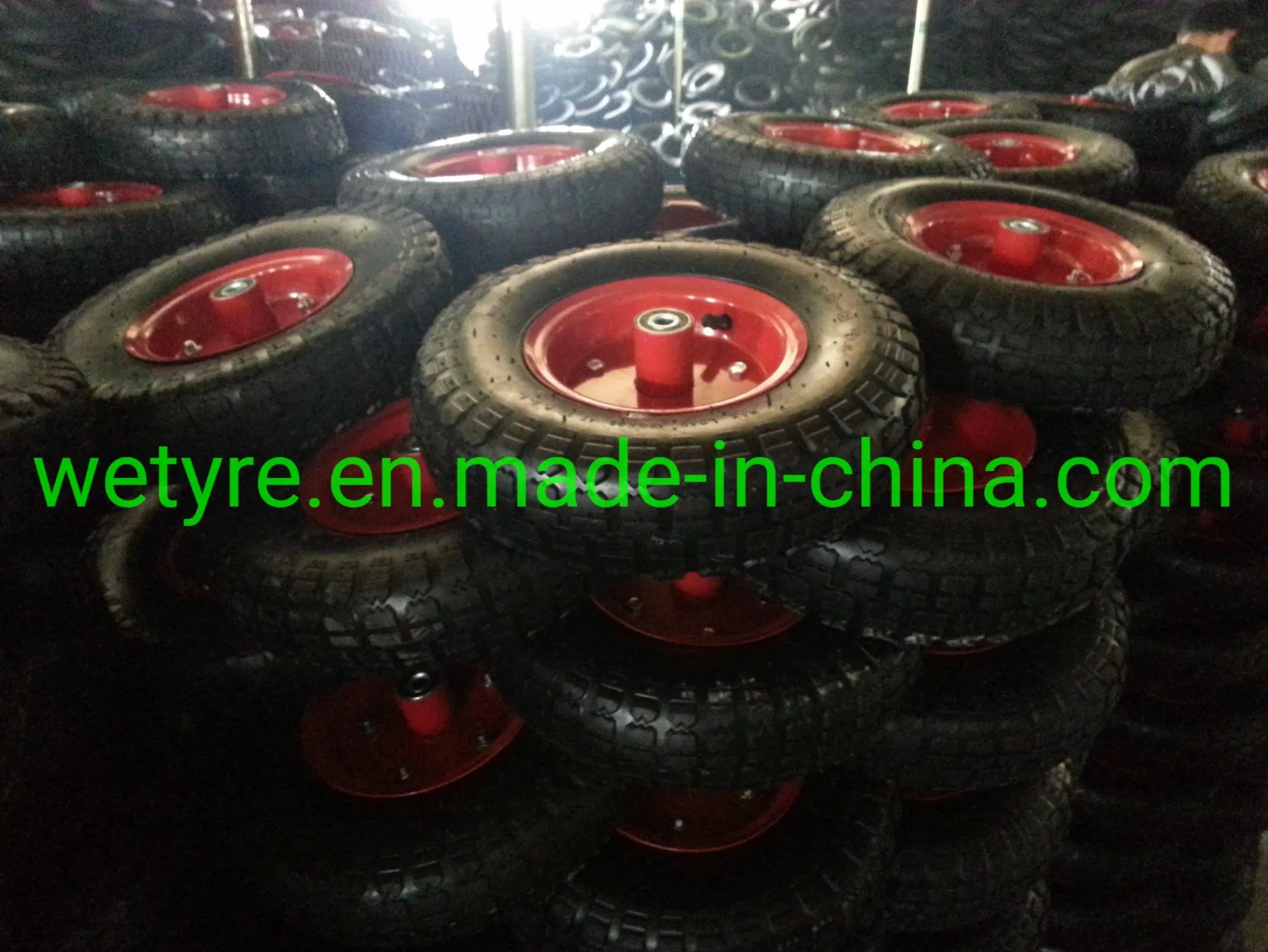 Good Quality Easy Moving Inflatable Pneumatic Rubber Wheel with Inner Tube (4.00-6)
