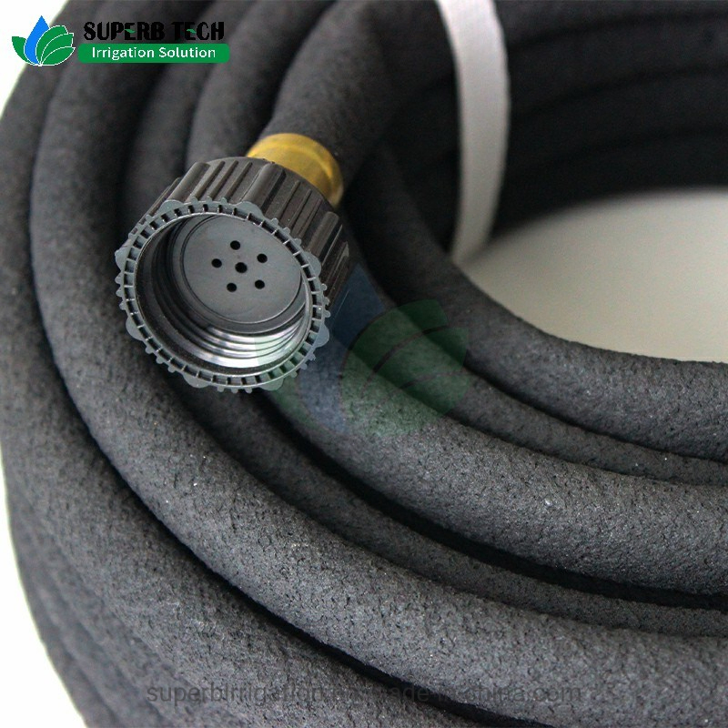 10/12/14/16/21mm 15/25/50m Long Porous Agricultural Garden Soaker Hose Irrigation Rubber Soaker Hose