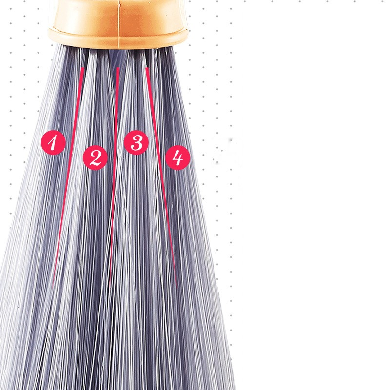 Three-Section Telescopic Household Products Aluminum Alloy Rod Long-Handled Broom