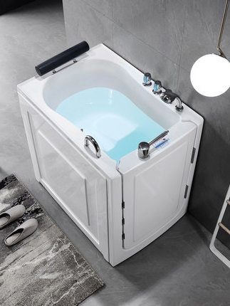 Переносная ванна с гидромассажем и дверцей WOMA Q376-102