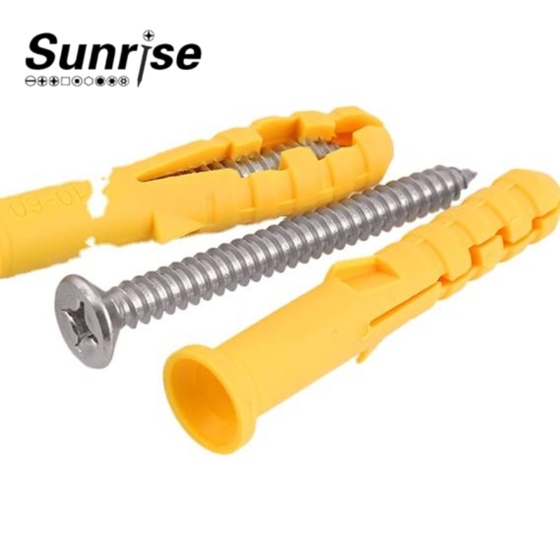 Screws Yellow Expansion Screw Anchor Bolt Expansion Plug Self-Tapping Screw