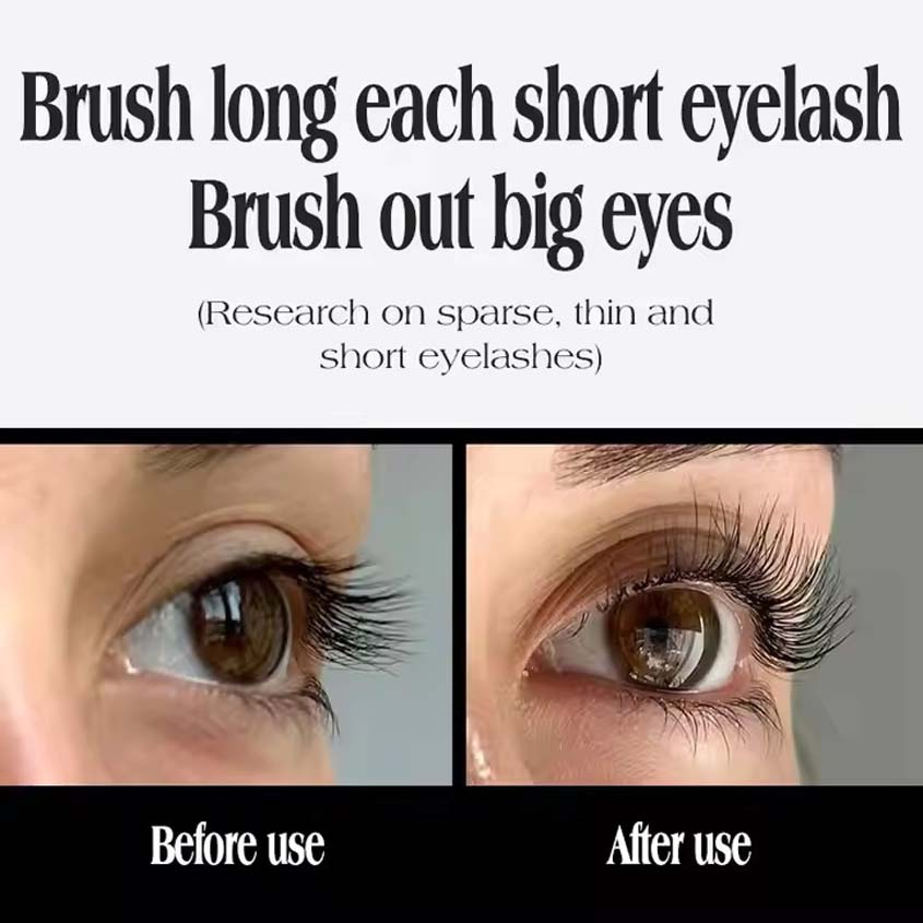 Metal Steel Tube Waterproof Long Lasting Non Smudging Natural Dense Thick Curling Mascara