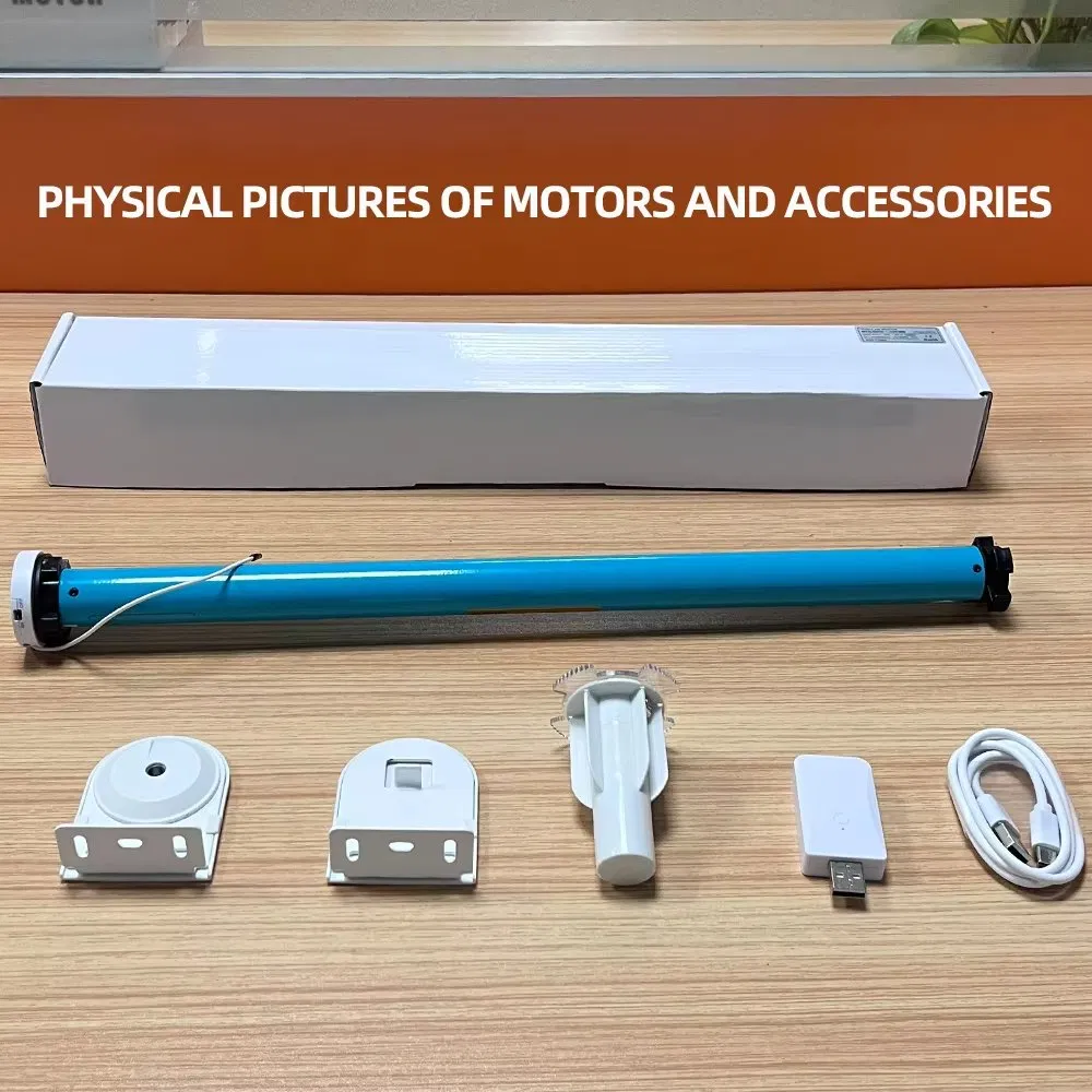 Boyarca 1.3n. M Battery Tuya Zigbee Roller Shade Blinds Motor for 38mm Tube Works with Smart Life APP Alexa Google Home Control