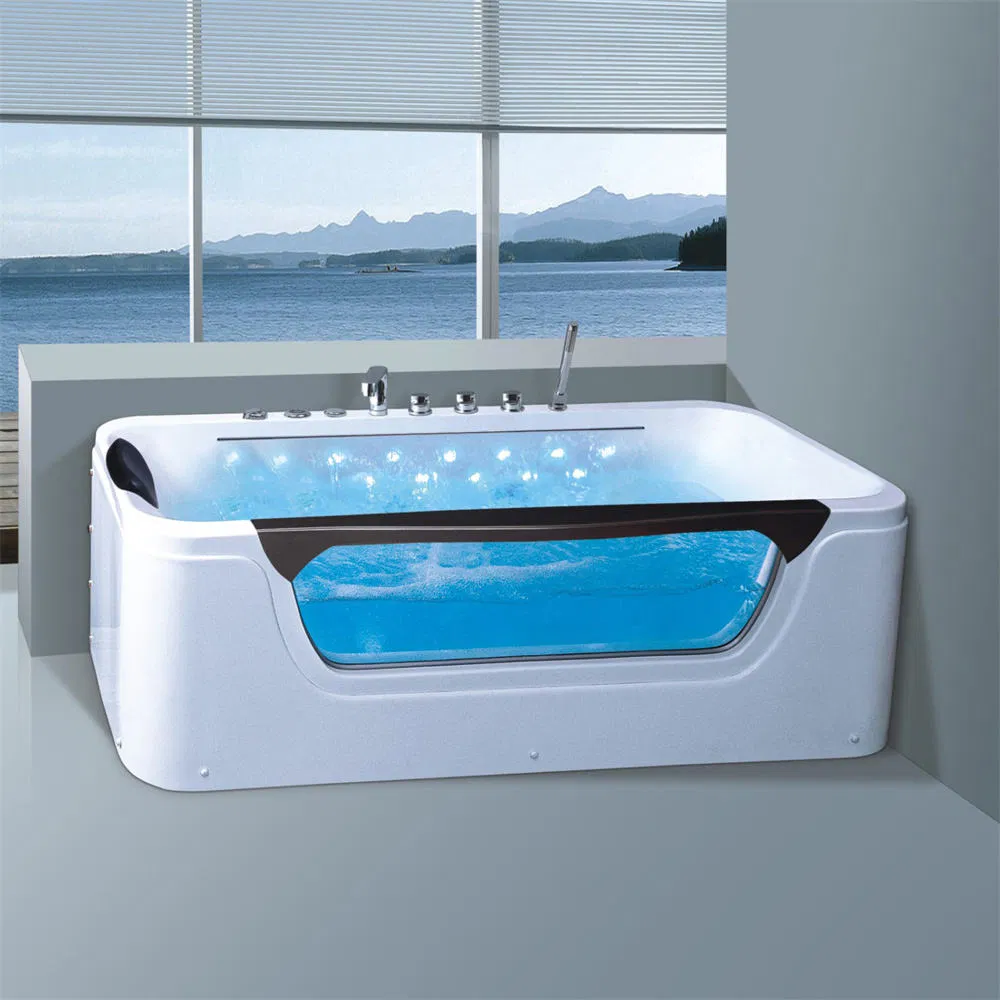 Белая акриловая ванна с гидромассажем для улицы