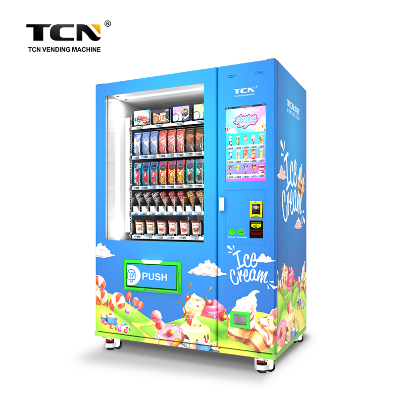 Tcn Automatic Fresh Fruit Vegetables Frozen Food Vending Machine with 22′ ′ Screen