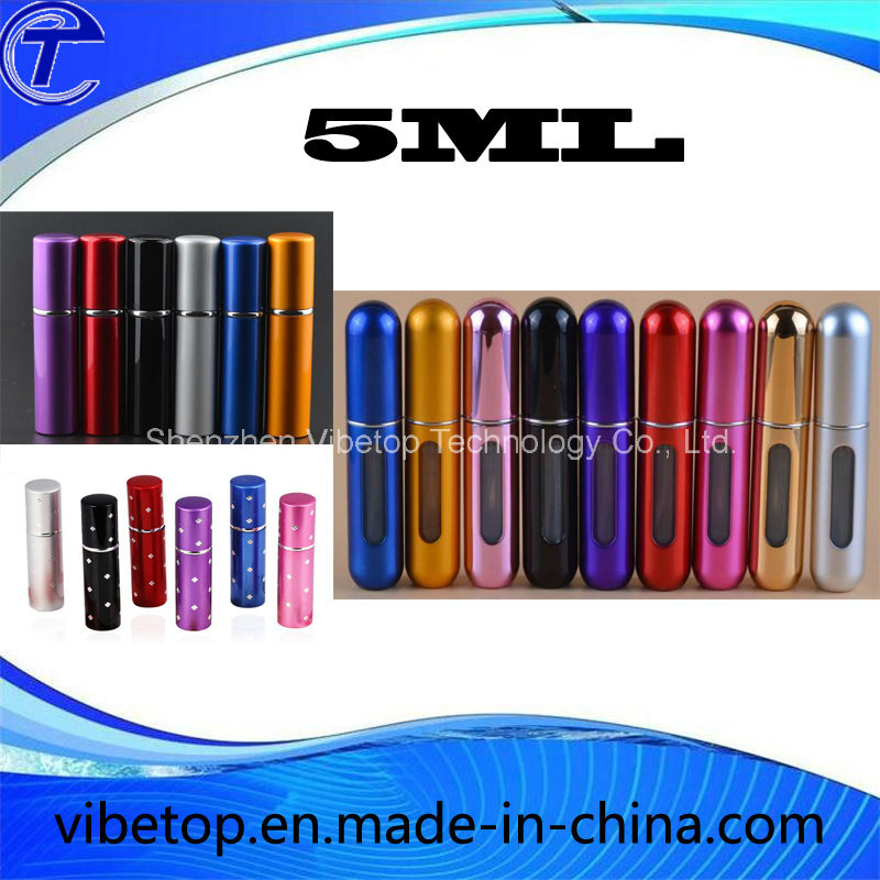 5ml Aluminum Refillable Empty Perfume Sprayer Bottle