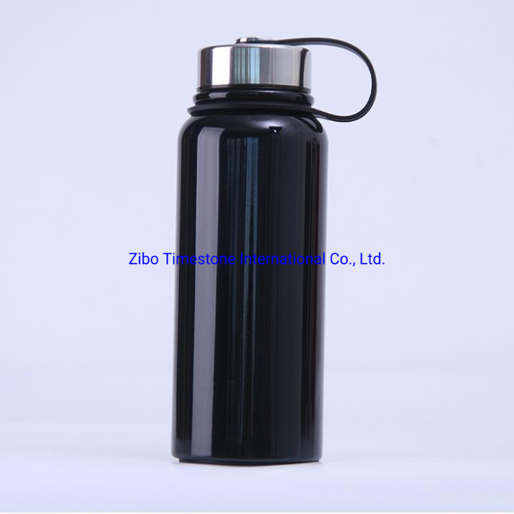 Double Walled Stainless Steel Vacuum Bottle Leak Proof Wide Mouth Beverage Sports Bottle with Cover for Travel Hiking Cycling