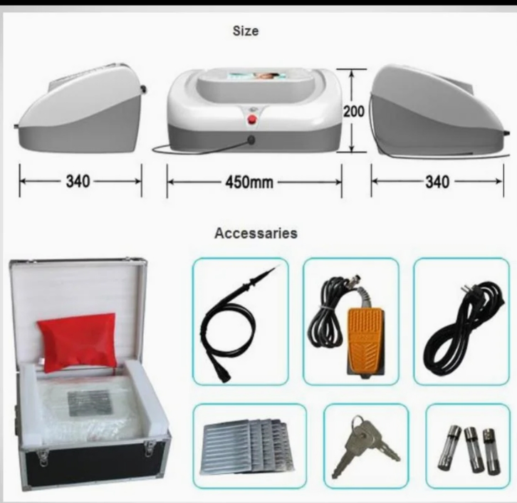 2025 Aplus Permanent Hair Removal Machine Vascular Spider Vein Removal with 0.01nm Electrolyse Needles