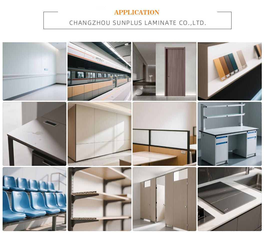 1220*3050mm Metallic Brushed Building Material Cabinet Sandwich Panel Wall Compact Laminate