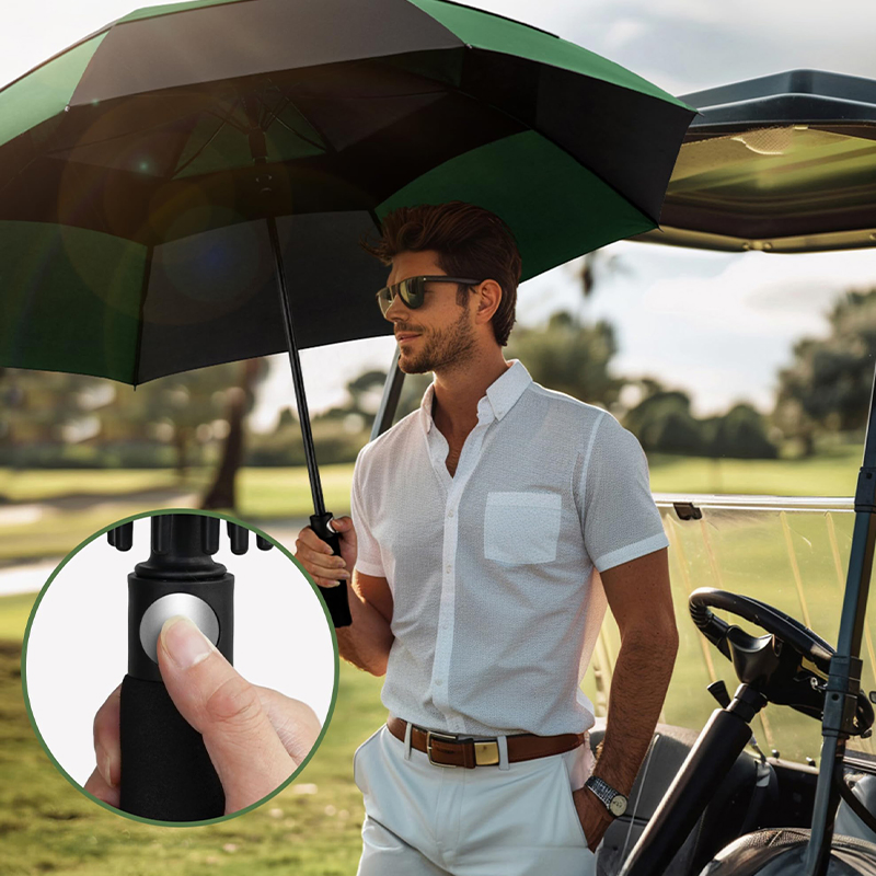 Hot Sale The 68-Inch Large Golf Chinese Umbrella Is Equipped with a Storm-Resistant Double Canopy Wholesale Market Promotion Gift Gift Items Promotinal Products