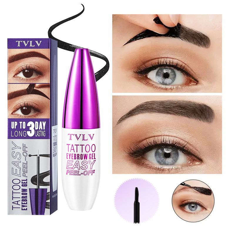 Long-Lasting Waterproof Eyebrow Pencil - Natural Gel Formula